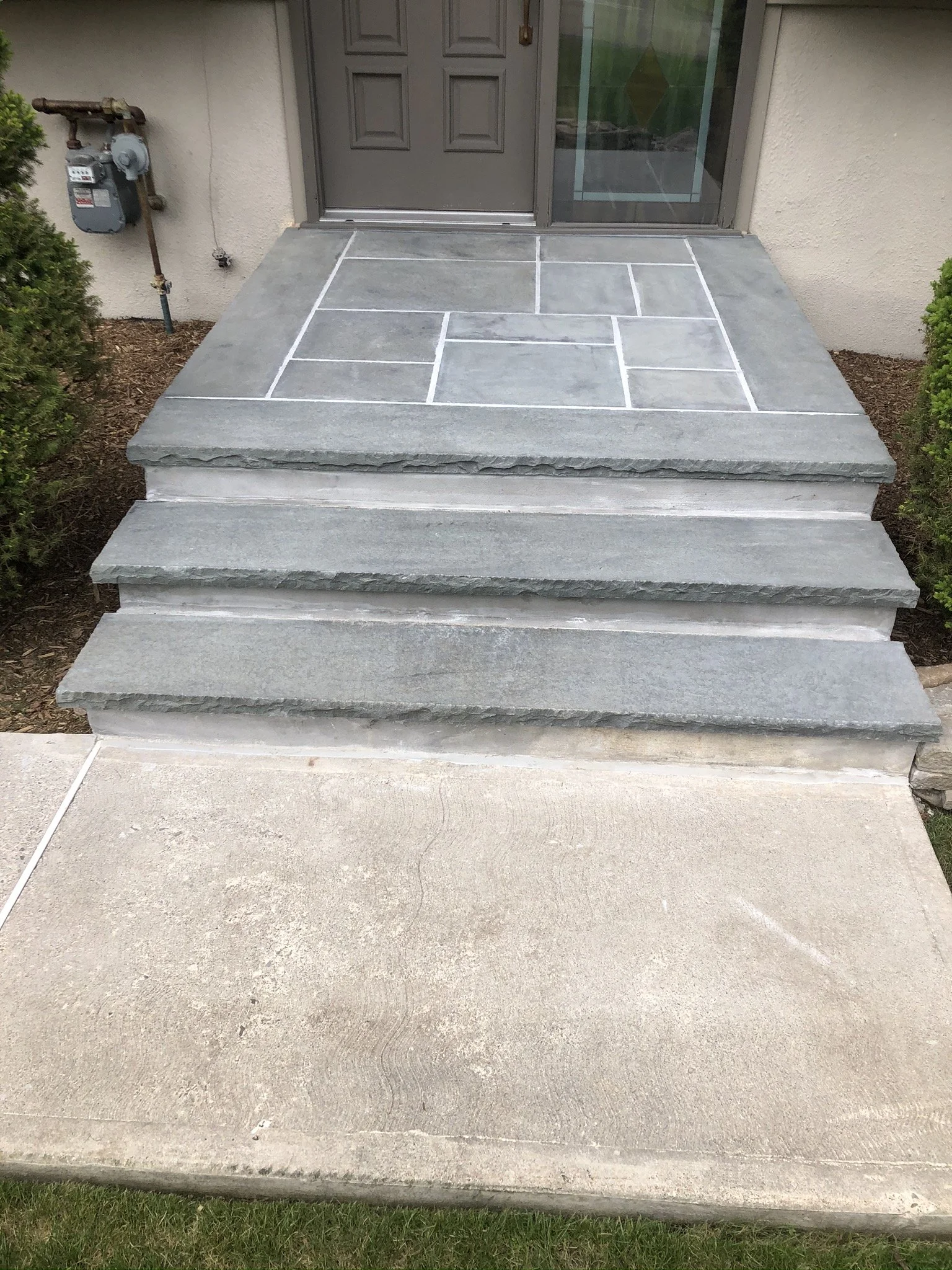 Bluestone front stoop